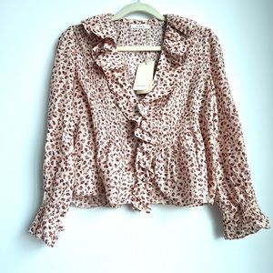 🍁 New Doen hardy top XS autumnal floral prints